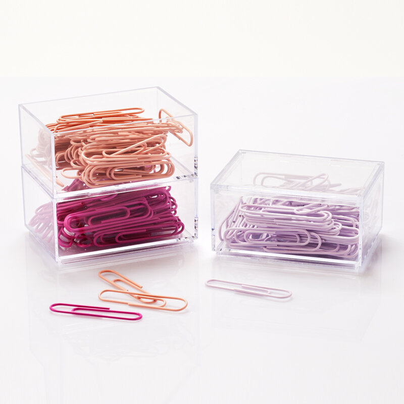 Never Cute Color Paper Clip Office Stationery Boxed Creative-gifts For Girls Business Accessories Fashion Paper Clips Bookmark