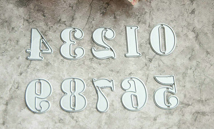 Metalen Nummer Stansmessen Stencils Voor Diy Scrapbooking Fotoalbum Decoratieve Embossing Diy Papier Kaarten