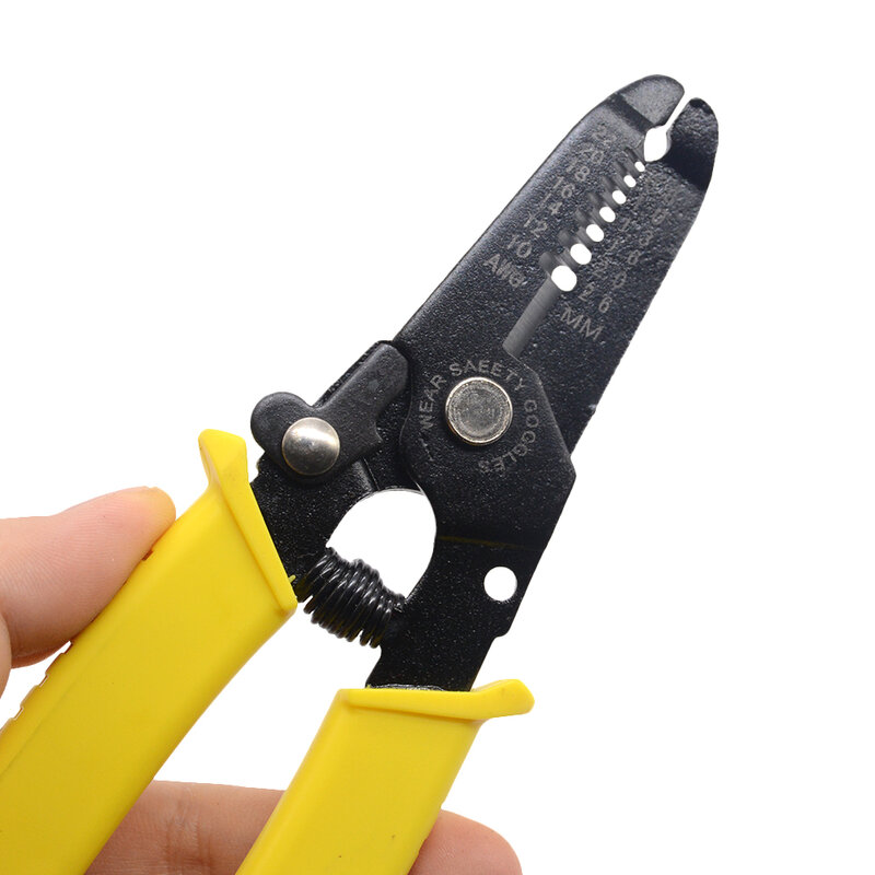 1 Pcs Creative Yellow Multi-Functional Wire Stripping Pliers Cable Scissors Electrician Wire Pulling Pliers Wire Presser