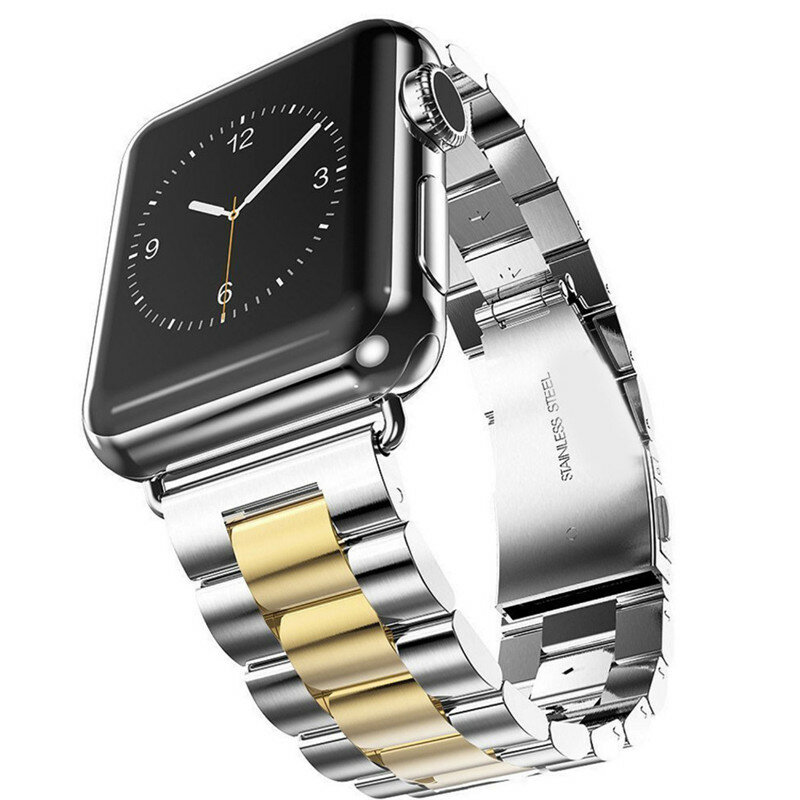 Bandas compatibles con Apple Watch, pulsera de acero inoxidable para iWatch de 40/44mm, serie 4, 38/42mm, Serie 3/2/1, para hombre y mujer