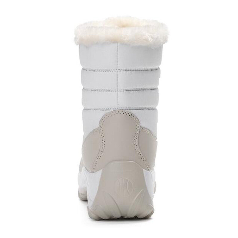 WDZKN-Botas de nieve cálidas para mujer, botines impermeables con plataforma de fondo grueso, zapatos de algodón y piel gruesa, invierno, 2021