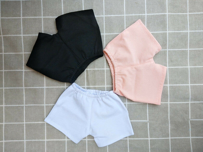 BJD doll pants 3 pieces white pink black pants available for 1/3 1/4 BJD SD DD doll accessories render pants