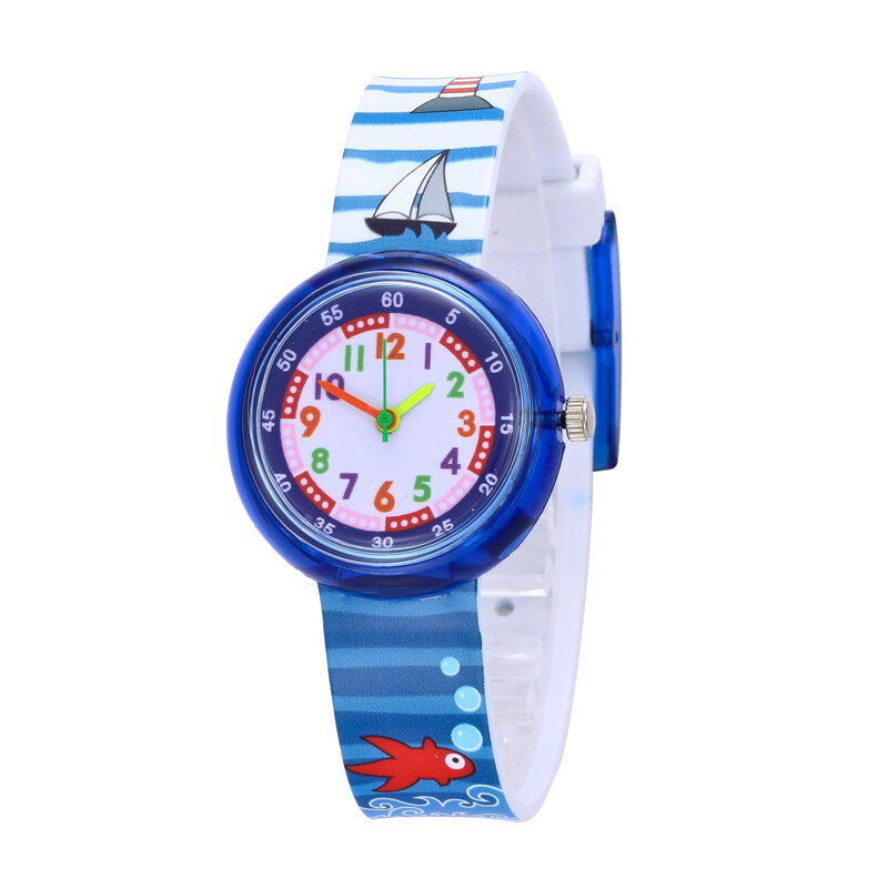 Reloj deportivo Harajuku para niños y niñas, pulsera con diseño de conejo, de gelatina, para Navidad