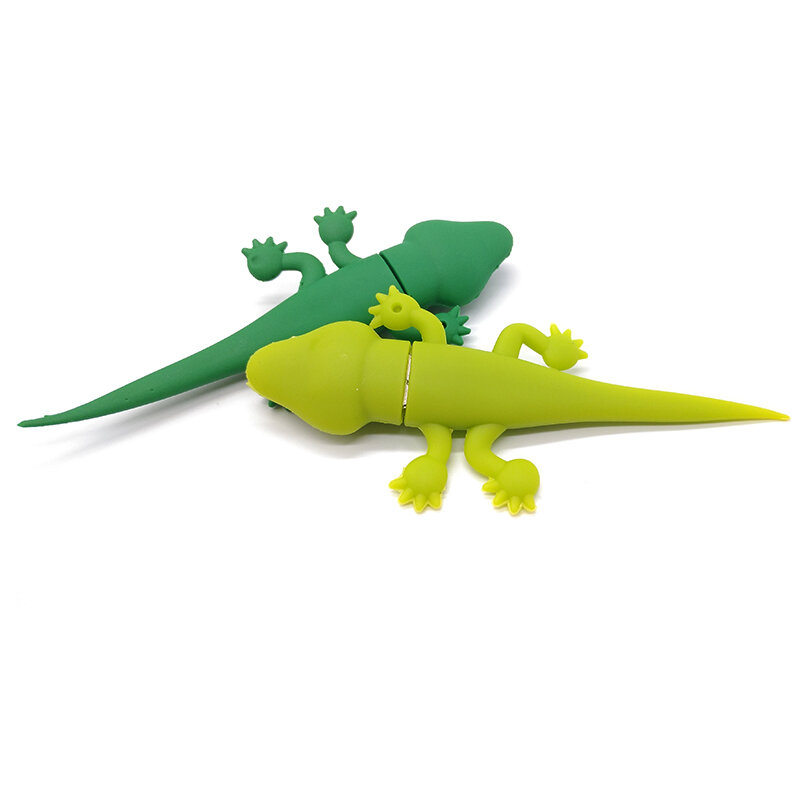 Pendrive usb flash drive gecko, 4gb 8gb 16gb 32gb 64gb de memória dos desenhos animados, lagarto/camaleão adorável presente