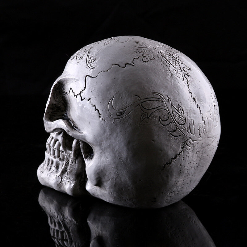 Crânio de resina halloween presentes ornamentos pessoais acessórios para casa gxgt021