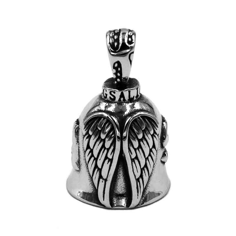Live To Ride Eagle Biker Bell Pendant Stainless Steel Wing Engine Skull Rose Lady Rider Masonic US Flag Indian Christmas Gift