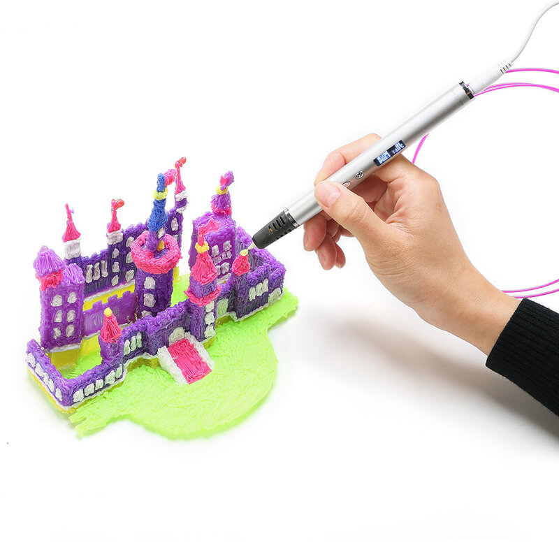 Novo rp900a 3d caneta mais magro diy 3d impressão caneta no mundo brinquedo criativo presente de natal presentes para crianças