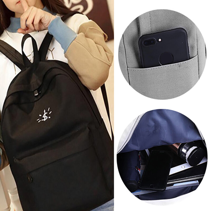 Холщовый Рюкзак-клатч для женщин, повседневный популярный ранец через плечо, сумка-Кроссбоди, 1 шт.