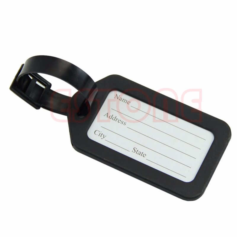 Etiqueta de identificación práctica Etiqueta de etiqueta de nombre PVC equipaje de viaje equipaje titular maleta