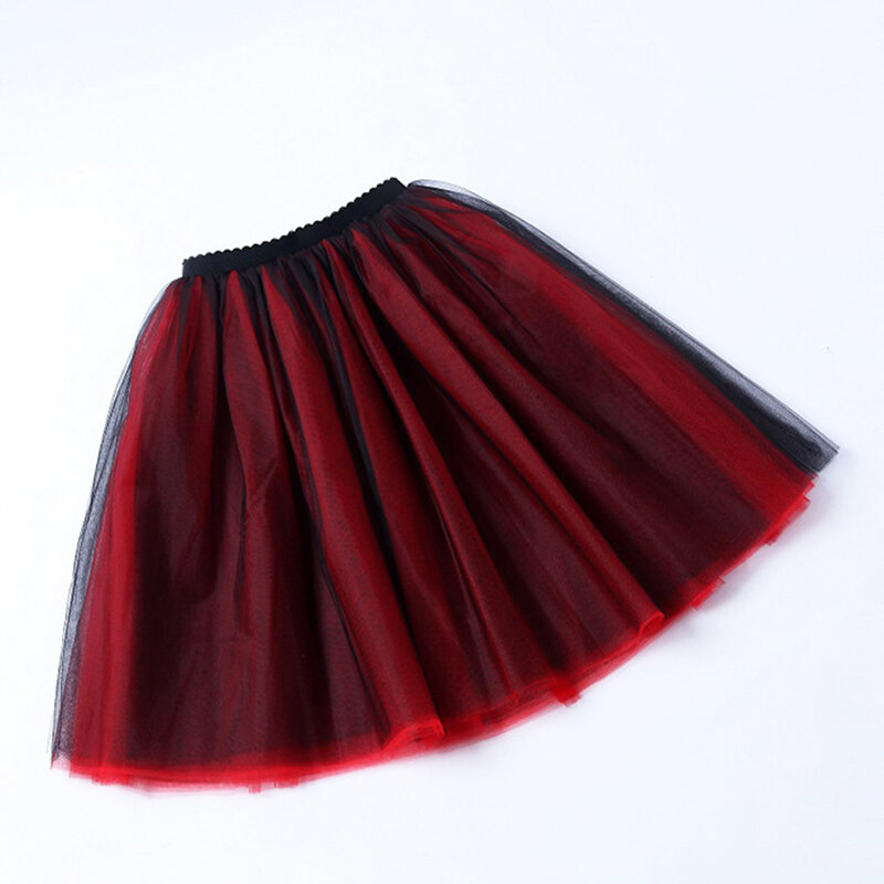 7 warstw Midi tiulowe spódnice moda damska plisowana spódniczka TUTU eleganckie wesele Vintage halka Lolita faldas mujer saias Jupe