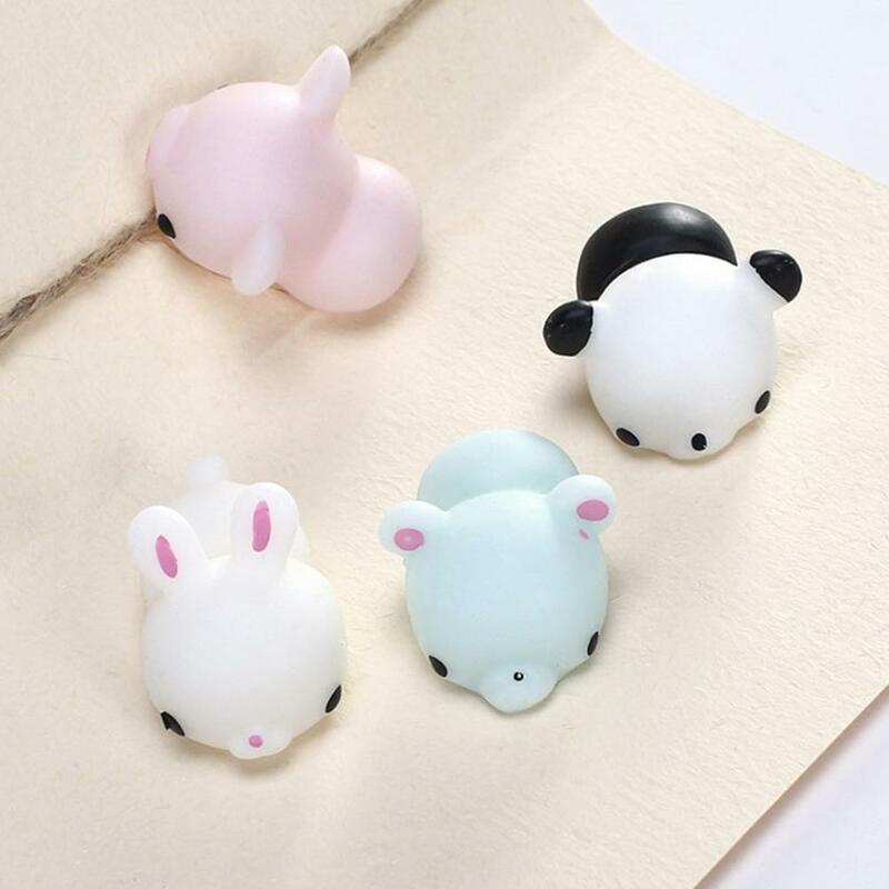 Squishy Animal Cute Mochi Squishy Cat Squeeze Toys Healing Fun for ADHD Kids Adult Toy Antistress Puzzle Decor Color Random