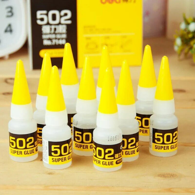 1pc Deli 8g Instant Dry Cyanoacrylate Universal Adhesive Strong Bond Tool Repair Leather Rubber Wood Metal Super Liquid Glue 502