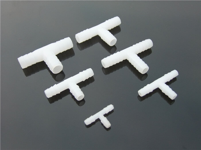 3 pces 4-11mm plástico água ar t tubo de três vias t-ramo tubo frete grátis rússia