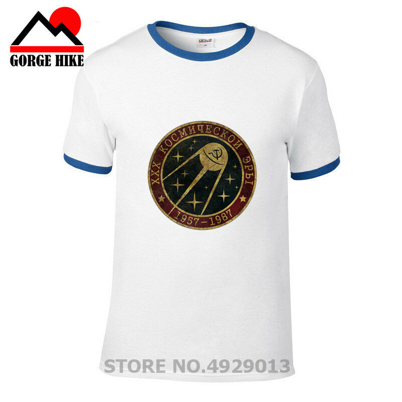 Camiseta de Estilo Vintage para hombre, camisa Retro del equipo soviético, programa de exploración espacial Sputnik V01, Yuri Gagarin, CCCP de Rusia