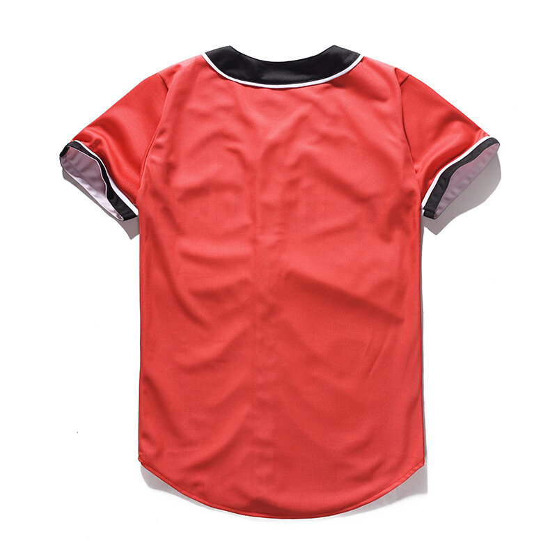 AIFFEE Men's Brooklyn Style Street Hip-hop Shirts Creative 3D Printed Baseball Jersey  Slim Fit Hip Hop Streetwear Sweatshirt