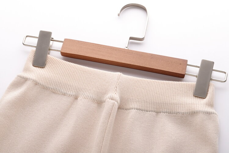Estate 2019 nuovo arco-legato top + wide-gamba dei pantaloni delle donne del vestito piccolo profumo di modo maglione a due -pezzo set