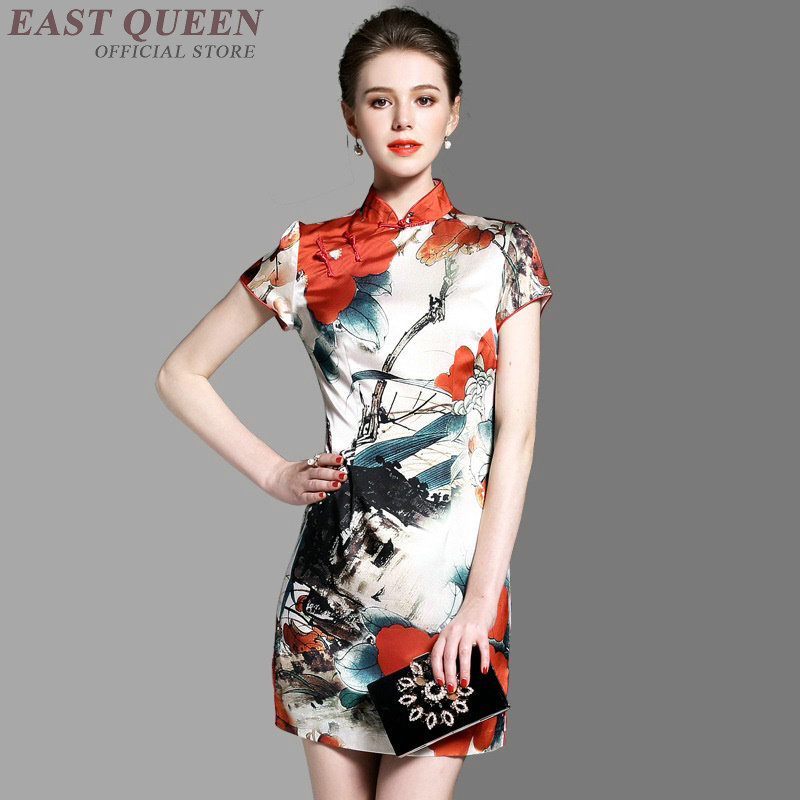 จีนแบบดั้งเดิมผู้หญิง qipao cheongsam oriental ชุดจีน qipao เสื้อผ้าผู้หญิง elegant grace cheongsam ชุด DD340 F