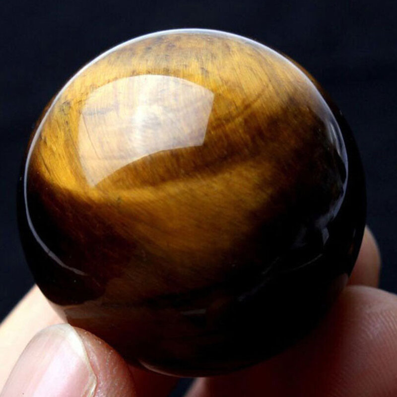 Bola de cura amarela raro pingentes naturais tigre olho brinquedo esfera mini presente redondo 2cm artesanal cristal