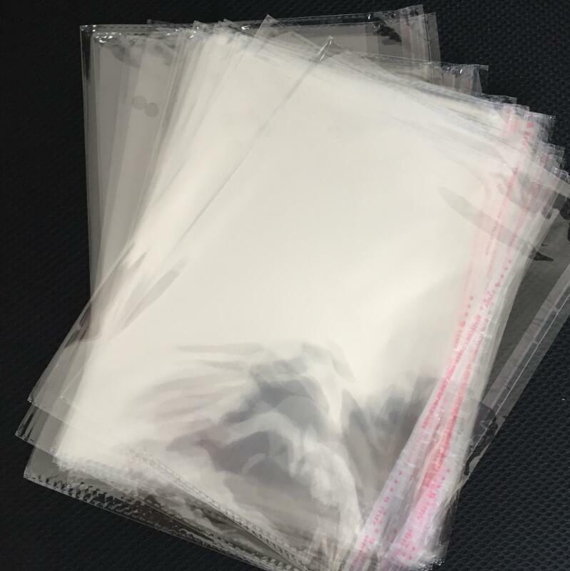 Sacos plásticos autoadesivos transparentes, sacos de opp com furos para embalar doces, casamento, 200 tamanhos 24x1 9cm/9.45 "x 7.48"