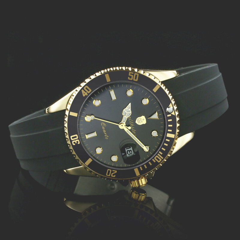 Wealthstar 새로운 디자이너 시계 남자 스포츠 실리콘 스트랩 쿼츠 시계 relojes hombre marca famosa 자동 날짜 남자 럭셔리 시계