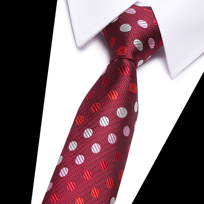 Мужской галстук из 100% шелка, однотонный жаккардовый галстук красного вина, набор галстуков для торжественных случаев, свадебных торжеств и ...