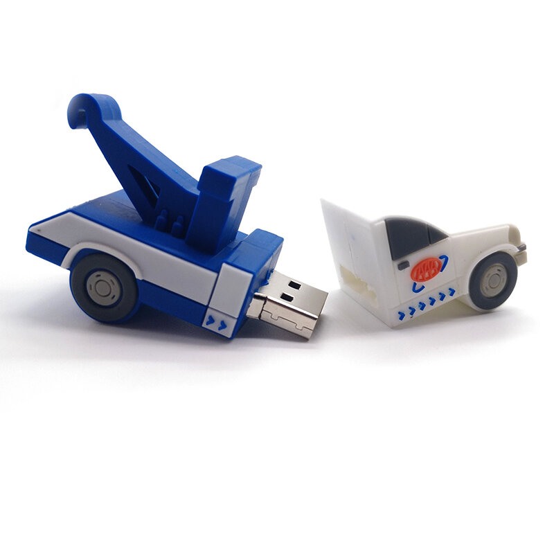 Cartoon crane-자동차/비행기/선박 usb 플래시 드라이브 64gb 32gb 16gb 8gb 4gb, 메모리 스틱 전체 용량 펜 드라이브 크리에이티브 선물 펜드라이브