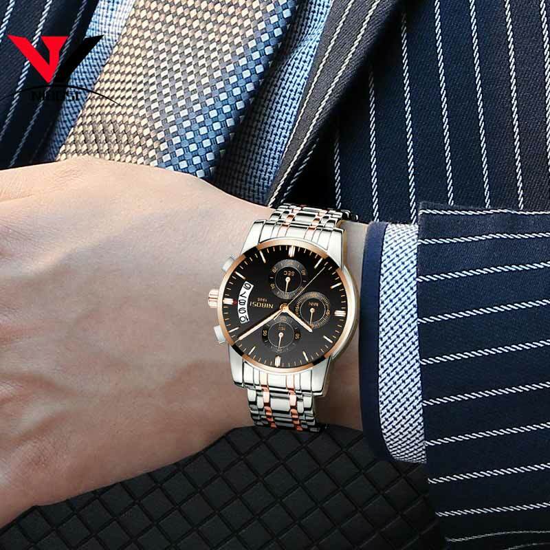 2018 Mens Luxury Chronographนาฬิกาผู้ชายควอตซ์นาฬิกากันน้ำกีฬานาฬิกาUhren Herren Luxusmarke