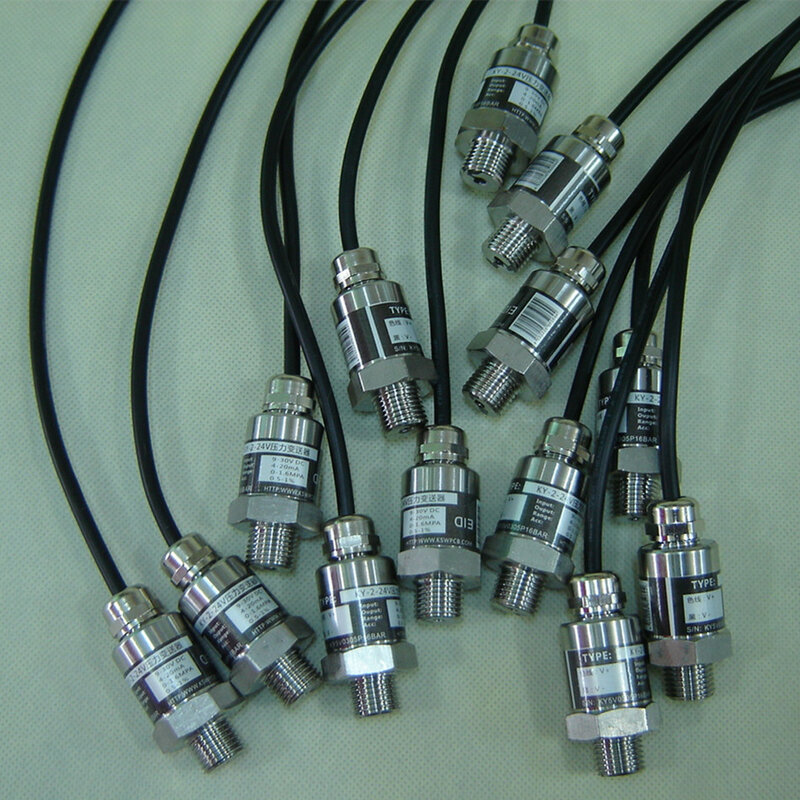 Sensor Tekanan Konversi Frekuensi Pompa Hidrolik Sensor 2-Wire 4-20mA Rentang Output 0-16Bar