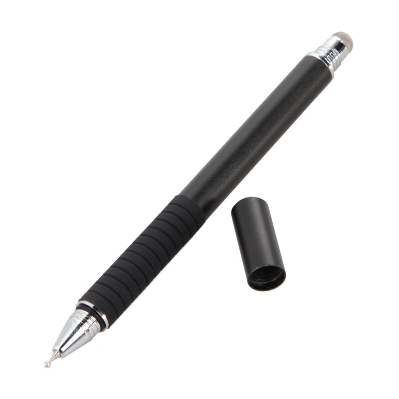 Multifuncional caneta capacitiva 2 em 1, ponta redonda e fina, para ipad, iphone, todos os telefones celulares e tablet