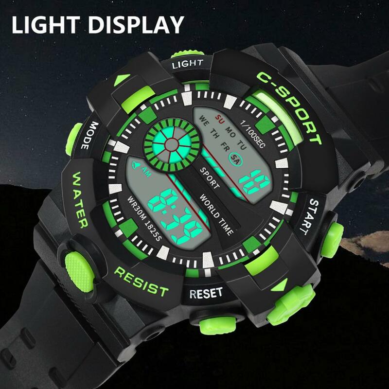 Men's Multi Function Military Sports Watch Luxury Men Analog Digital Sport LED Waterproof Wrist Watch Relogio Clock reloj A