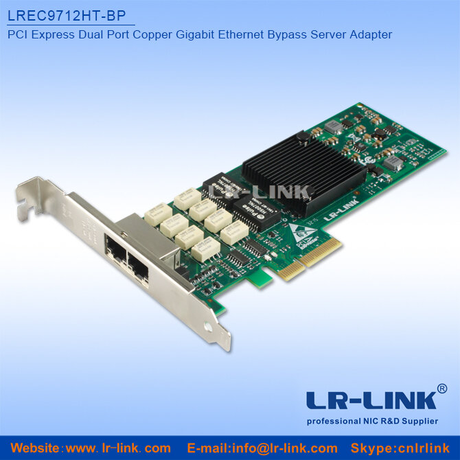 LR-LINK PCIe x4 1Gbps 2 port Bypass Karte Intel I350 Chipsatz