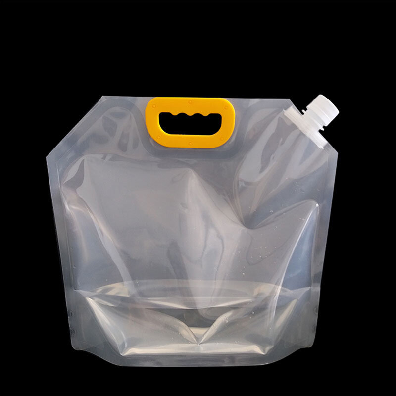 Bolsa de plástico con soporte de 1,5/2,5/5L, bolsa de envase para bebida, boquilla para cerveza, bebida líquida, zumo, leche, café, embalaje artesanal