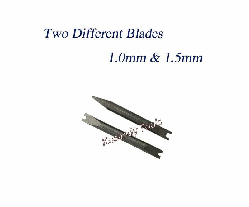 2 unids/lote H tipo destornillador para reloj Hublot bisel banda de reloj de correa de herramienta de la reparación-de doble cabeza. Cuchilla 1,0mm y 1,5mm Herramientas