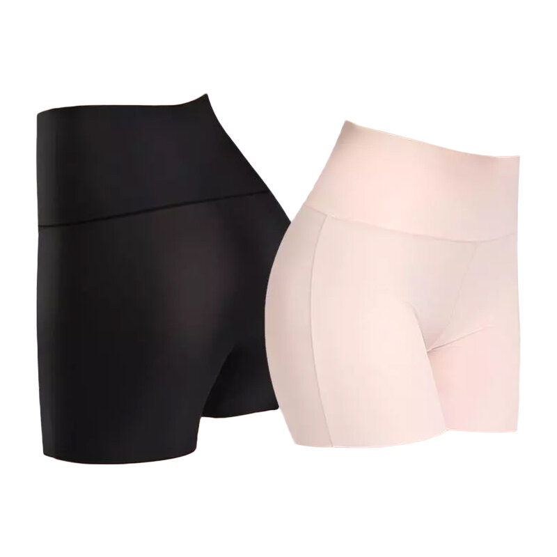 Sports  Ice Silk Seamless  Elastic And Soft Women's Abdomen And Hip Leggings, Safety Pants