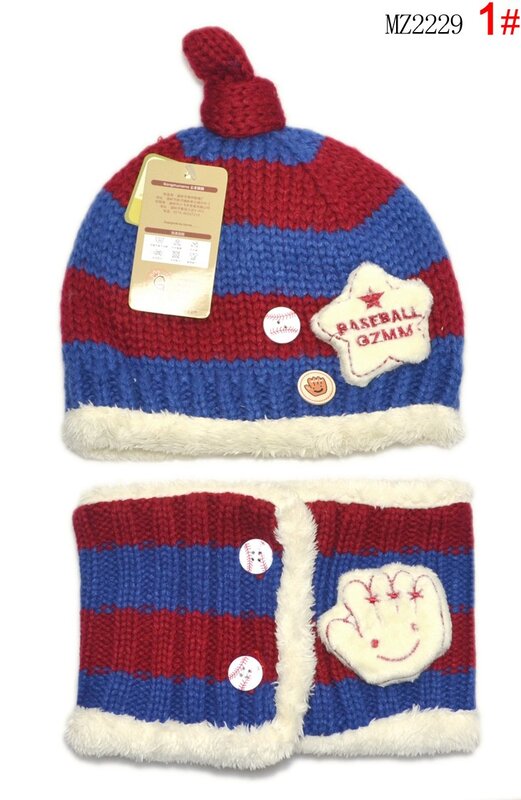 Lot de 2 chapeaux et écharpe pour bébé, unisexe, pour fille et garçon, collection automne-hiver, offre spéciale