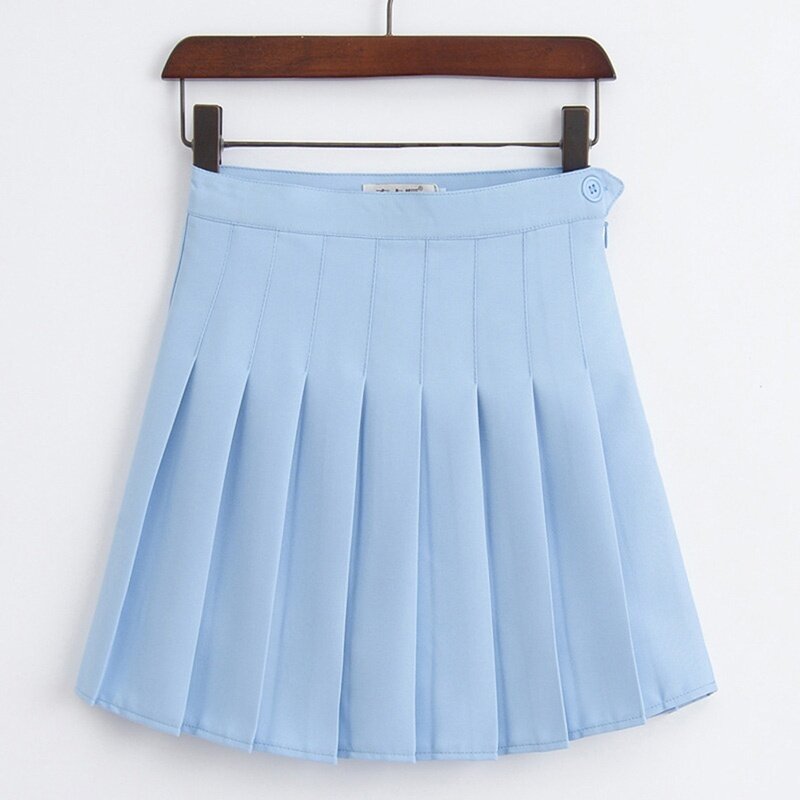 Jupe courte plissée en treillis pour filles, tenue de tennis, taille haute, uniforme, shorts, pantalons de badminton pour pom-pom girl