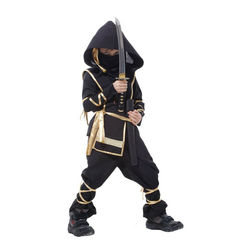 Carnaval crianças ninja trajes cosplay festa de aniversário halloween meninos meninas guerreiro discrição assassino trajes
