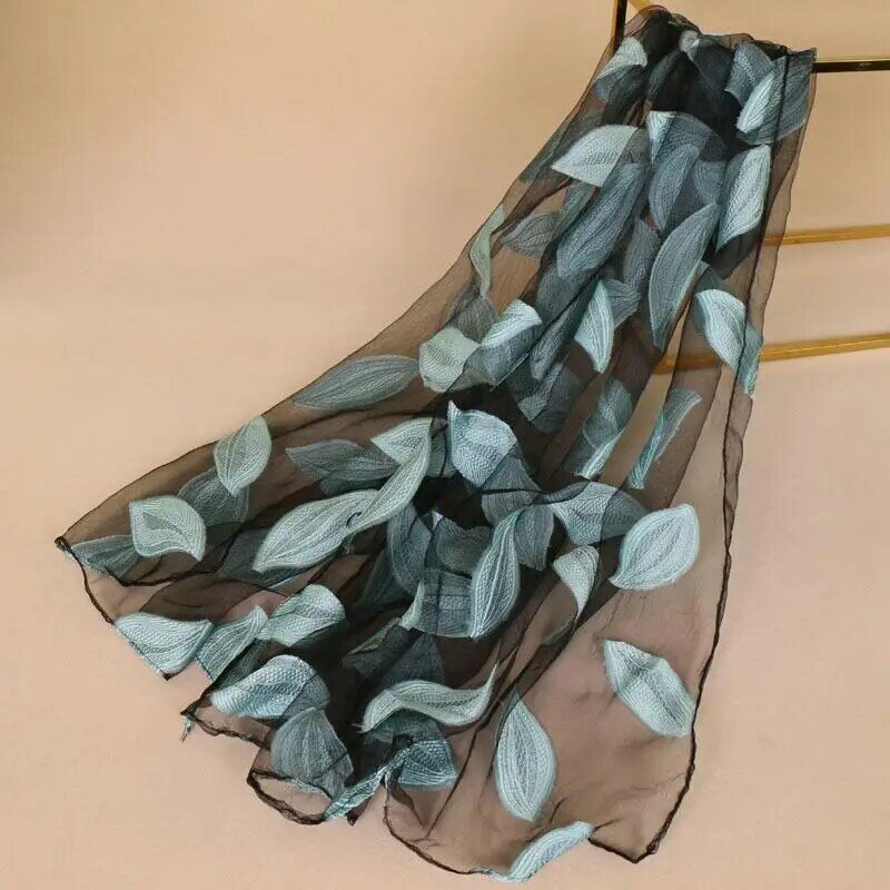 Женский сетчатый шарф, летний легкий прозрачный шарф из органзы
