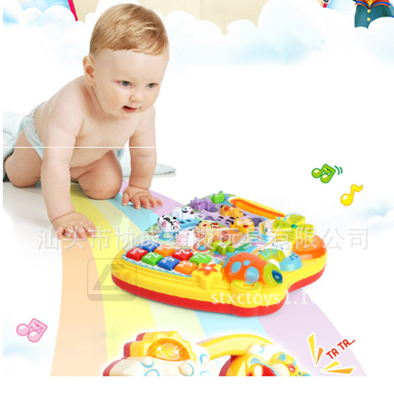 Music Piano Baby Puzzle Animal Paradise Children's Early Education Infant Young Enlightenment Cartoon Toy Piano Hobby Vocal Toys