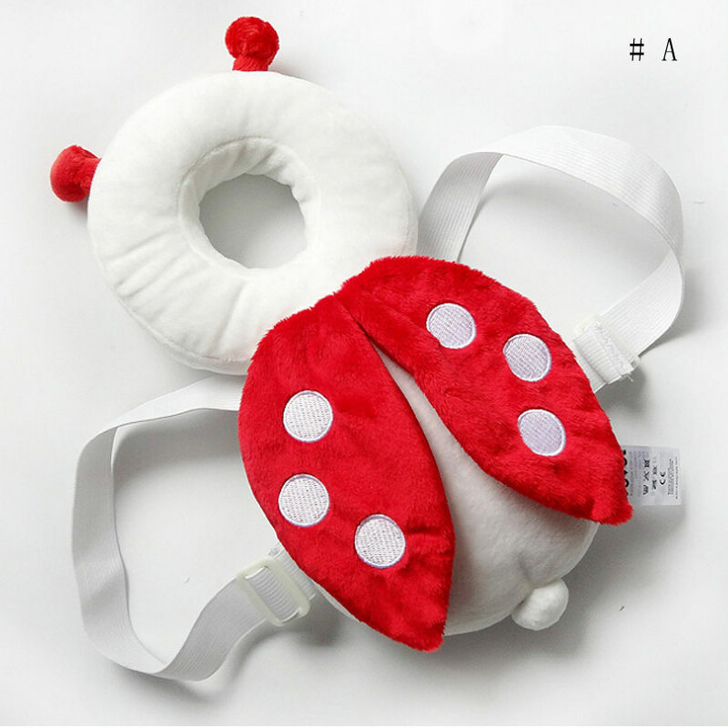 New Brand Cute Baby Infant Toddler neonato Head Back Protector Safety Pad Harness copricapo Cartoon Baby Head Protection Pad