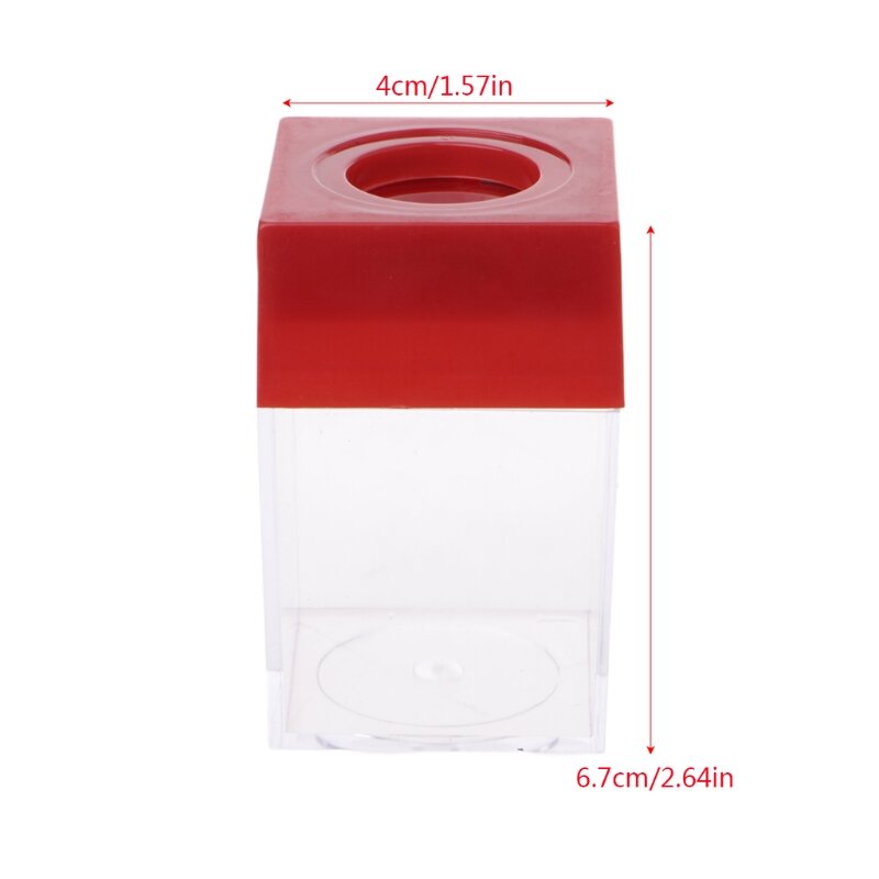1Pc Magnetic Clip Dispenser Paper Holder Square Box Case Random Color