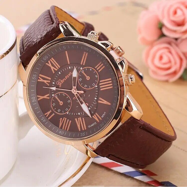 Luxury Brand Leather Quartz Watch Women Ladies Men Fashion Bracelet Wrist Watch Wristwatches Clock relogio feminino masculino