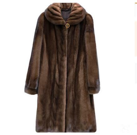 Newest Faux Mink Fur Coat Women Winter Fake Fur Coats For Women Long Artificial Fur Imitation Fur Jackets Plus Size 6Xl K974