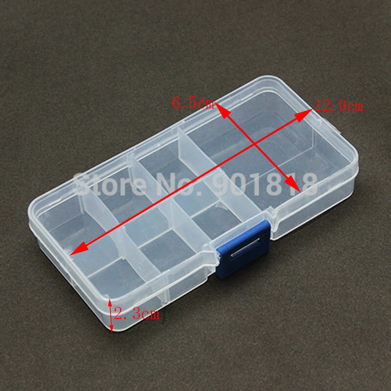 Xinyao caixa de plástico ajustável para armazenamento de joias, organizador de artesanato, contas para fazer joias, busca f2426b