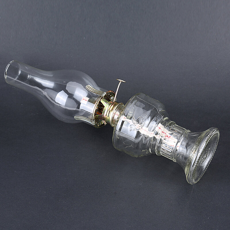 Advance Booking 32cm Glass Kerosene Lanterns Oil Lamp Glass Classic Retro Family Decorative Lights High Capacity High Quality