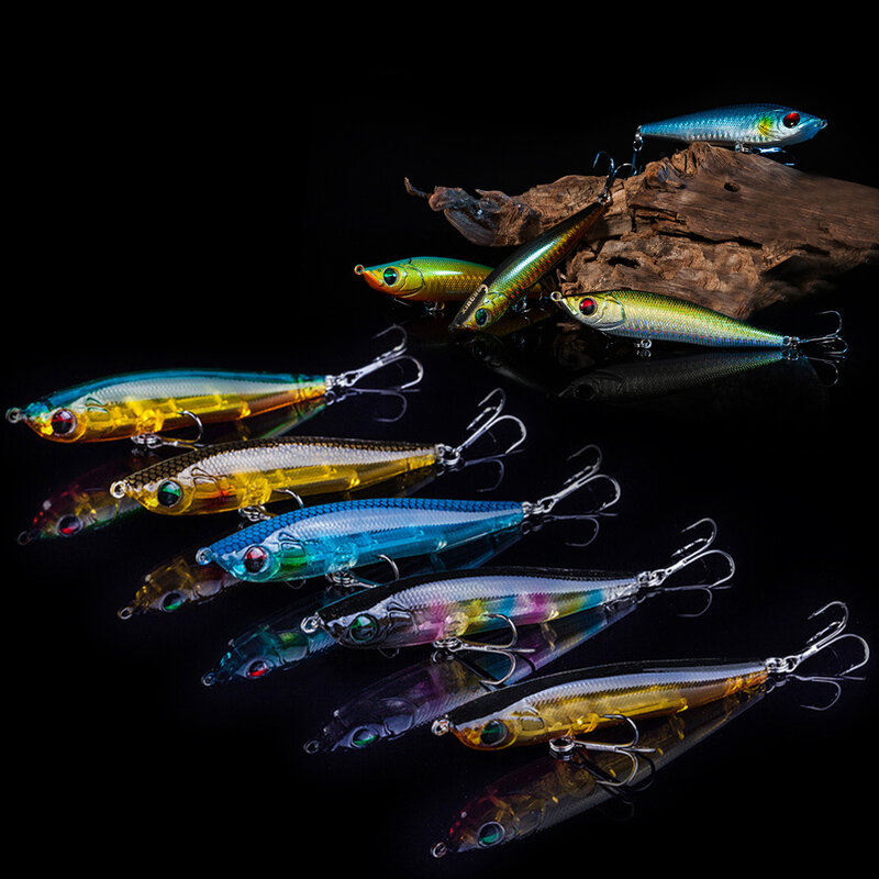 Wobblers-señuelo de pesca para pancil, 6,5/8/9, 5cm, 8/15/20g, todos los productos para peces, alimentador de cebo Artificial, pesca luminosa