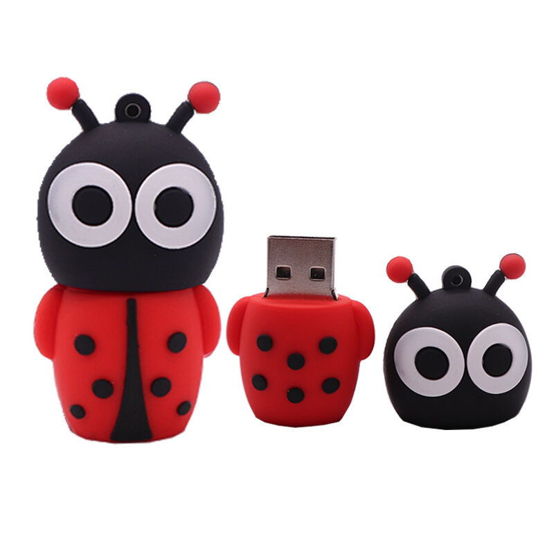 USB stick pen drive 4GB 8GB 16GB 32GB 64GB 128GB New design Ladybug memoria usb creative gift pendrive cartoon usb flash drive