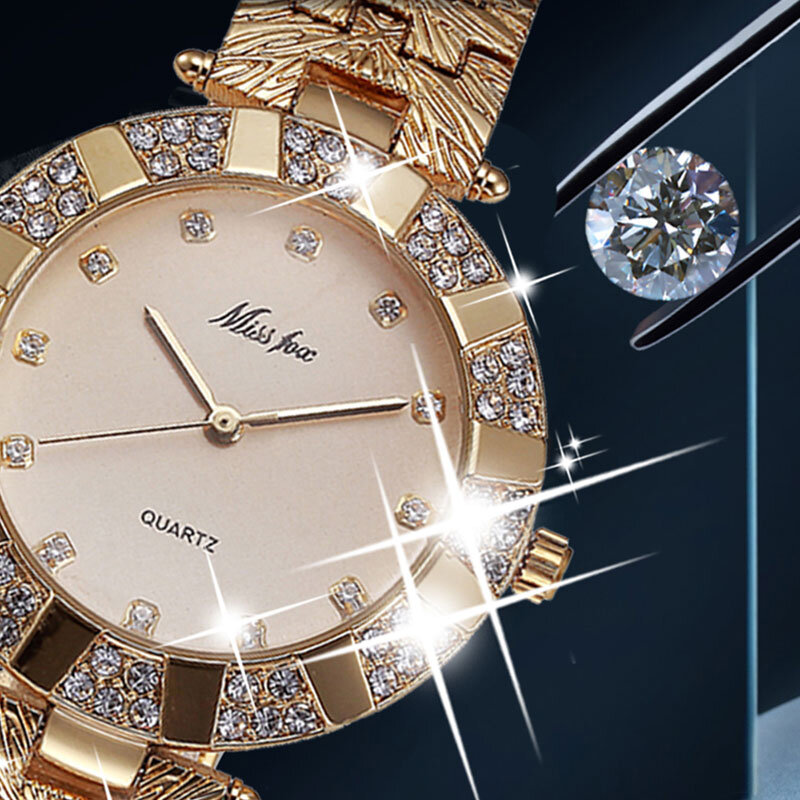 MISSFOX Fräulein Fuchs Marke Quarz Frauen Uhren Luxus Wasserdichte Armbanduhren Für Frauen Fashion Watch Frauen Gold Armband Uhr