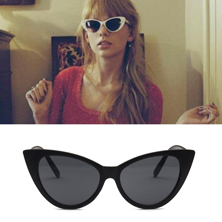 Модные женские туфли в винтажном стиле, солнцезащитные очки "кошачий глаз" в стиле ретро дизайнерские солнечные очки, женские секс Классиче...