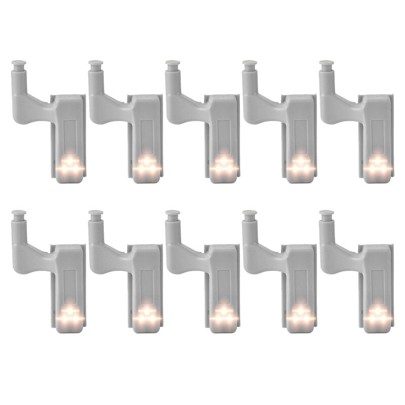 10PCS LED Intelligente Tocco di Induzione Luce del Governo Armadio Interno Cerniera del Sensore Della Lampada Della Luce di Notte di Luce per Armadio Guardaroba